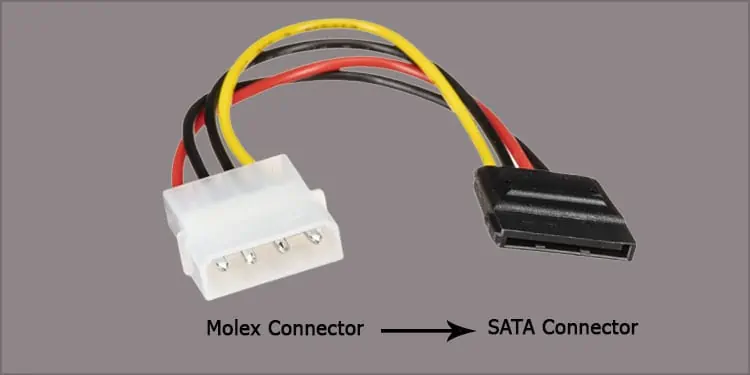 How to Connect SATA Power Cable 1 molex-to-sata