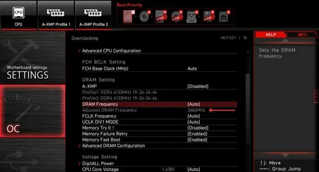 adjusted-dram-frequency