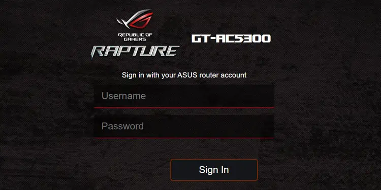 asus-router-login-page