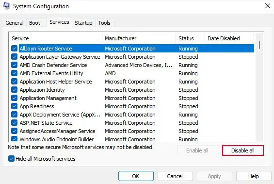 system-configuration-hide-all-microsoft-services-disable-all