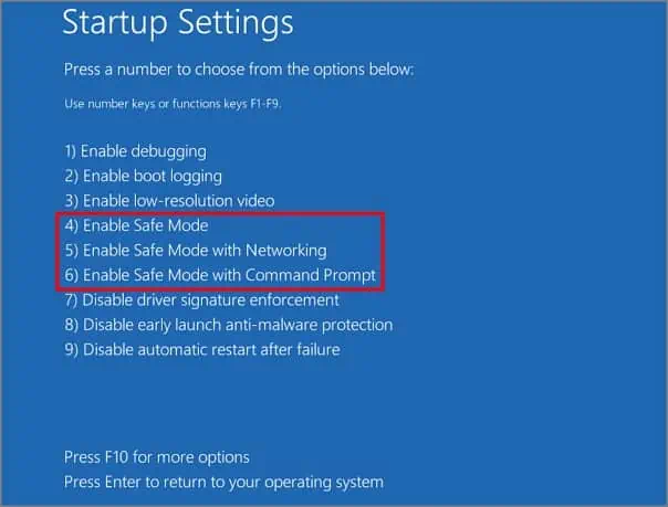 Safe-mode-through-Startup-Settings