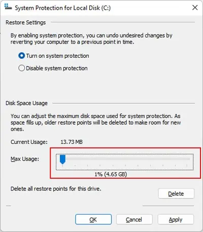 max-usage-system-restore