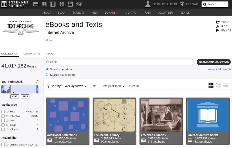 Internet Archive - Download Audiobooks