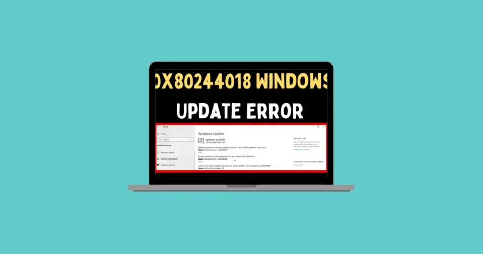 Fix Windows 11 Update Error 0x80244018 – Step-by-Step Guide