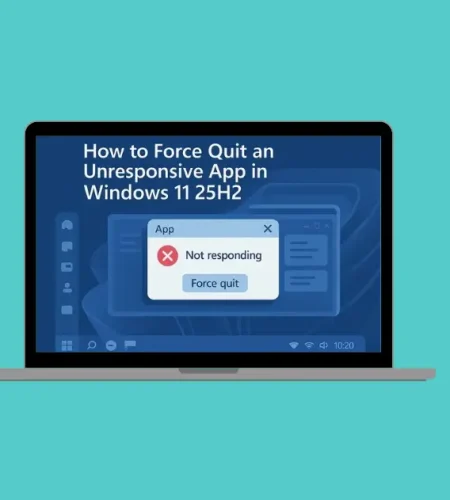 How to Force Quit an Unresponsive App in Windows 11 25H2