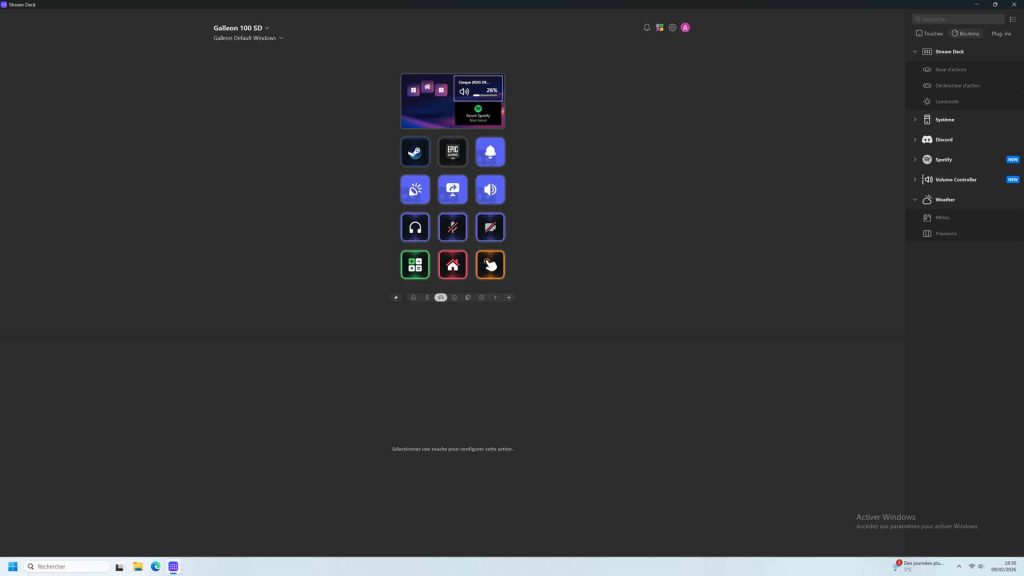 Galleon 100 SD - Customization via the Stream Deck