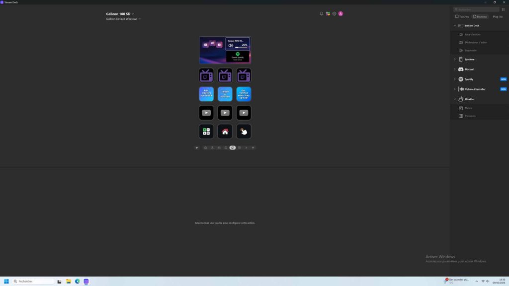Galleon 100 SD - Customization via the Stream Deck