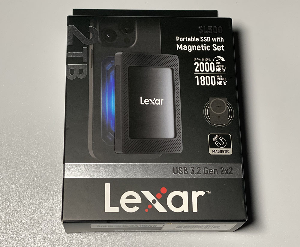 Test du SSD portable Lexar SL500 2 To USB 3.2 Gen2x2